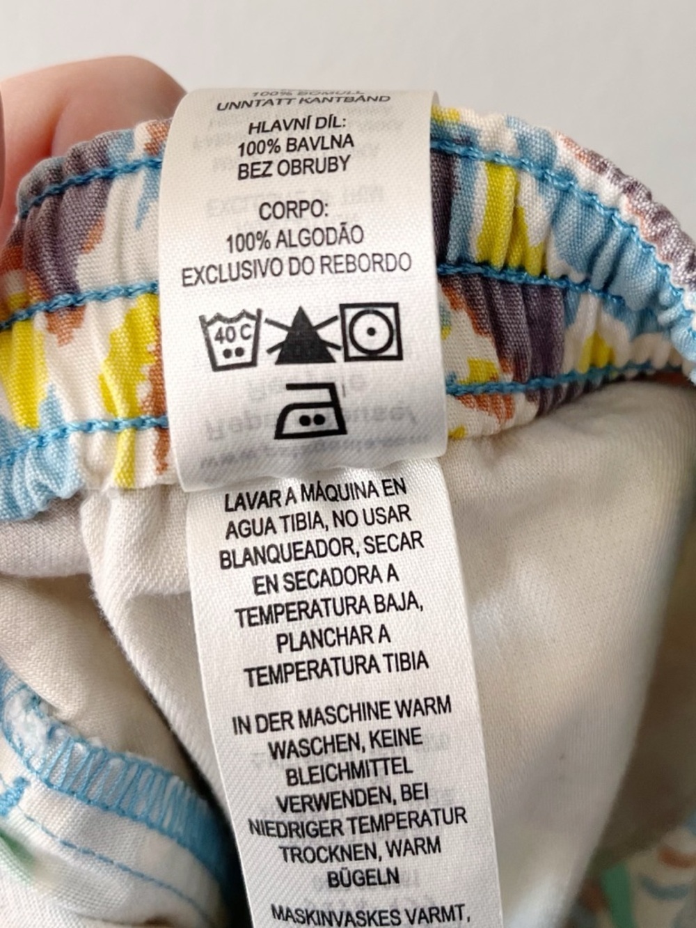 Patagonia NWOT Funhoggers Printed Pants Thriving Planet Blue Size Large Outdoor - Picture 13 of 14